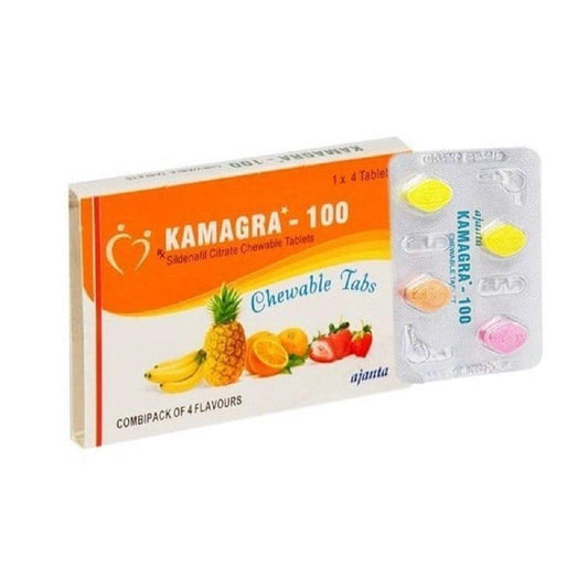 Kamagra 100mg Sildenafil Chewable Tablets