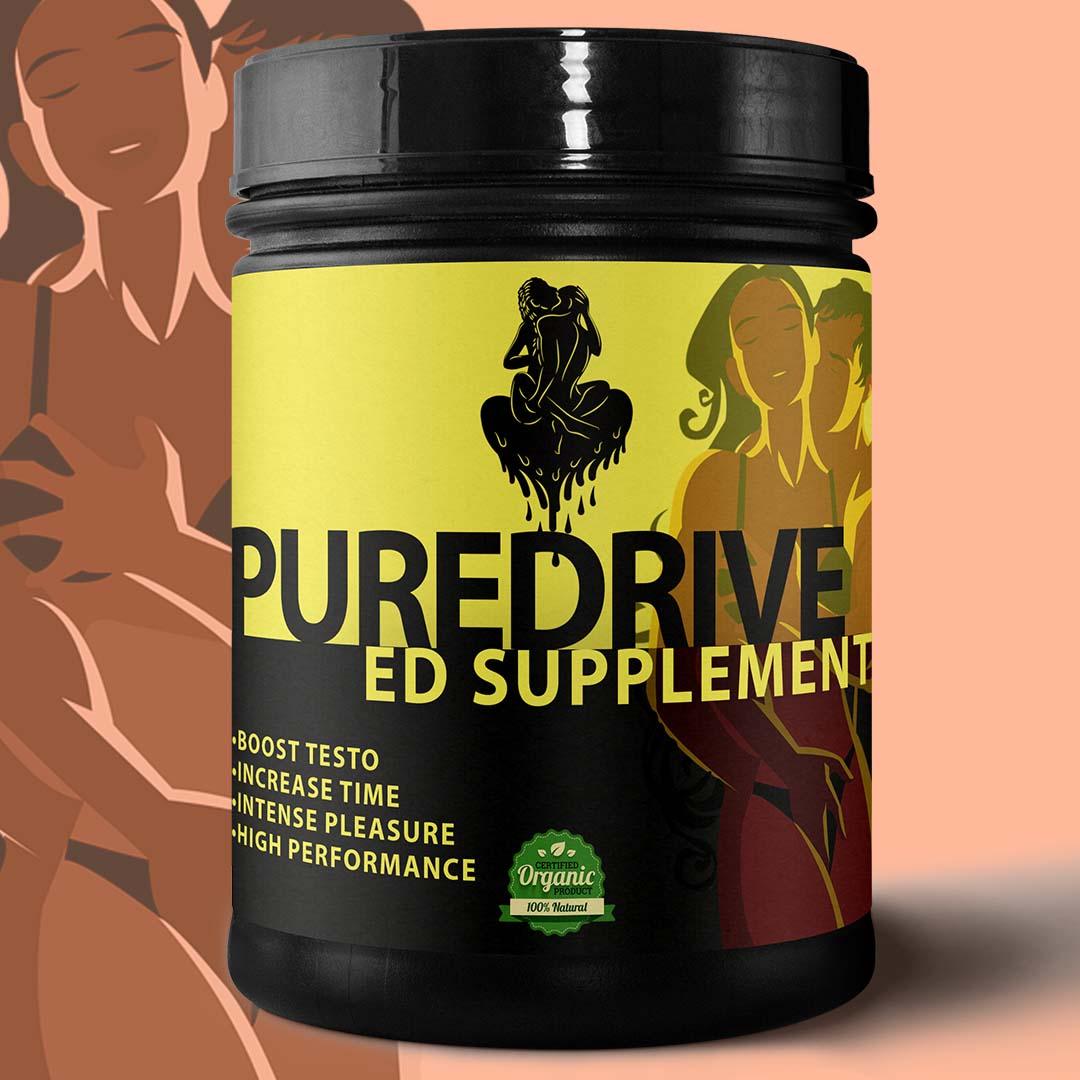 PUREDRIVE Sexual Health Supplement For Erectile Dysfunction.